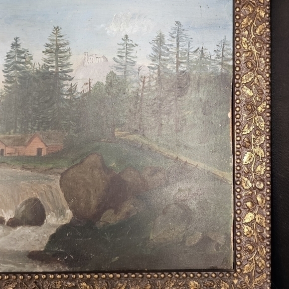 Vintage/antique landscape oil painting - Picture 9 of 13
